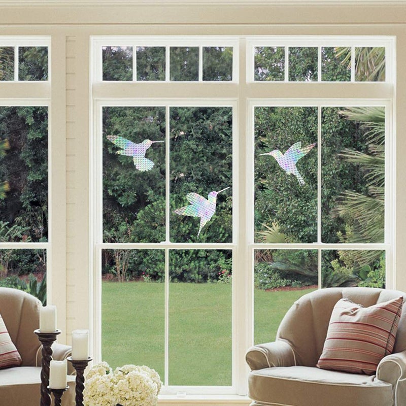 EACILLES Anti Collision Window Stickers - 14 Pieces, Stop Birds from Hitting Windows, Glass Window Decals Clings for Bird Strikes - Image 3